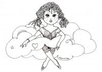 The Girl in the puffy cloud dress